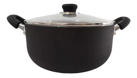 Cacerola Teflon 26cm Hudson Tapa Vidrio Olla Cocina Bz3