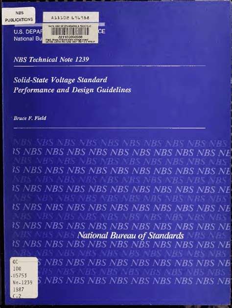 Fillable Online Nvlpubs Nist Solid State Voltage Standard Performance