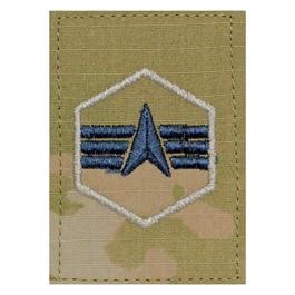 USSF Embroidered OCP With Hook Rank Insignia - Specialist 4