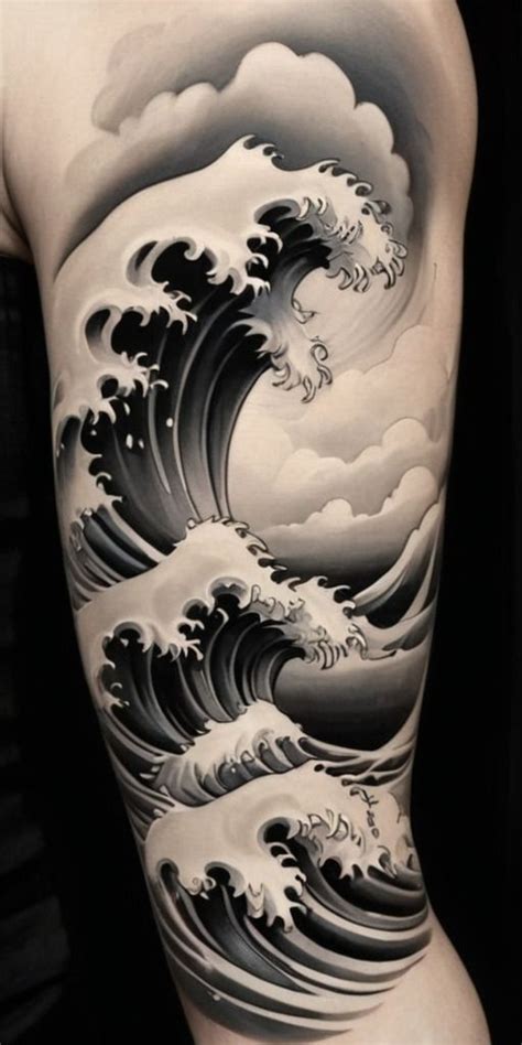 Pin By Bill Mcintosh On Boredpanda In Wave Tattoo Design Waves