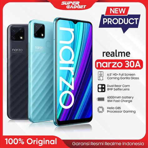 Felixindo Jual Hp Realme Narzo 30a 4 64 Gb Handphone Android 30 A Ram 4 Rom 64 4gb 64gb 6000