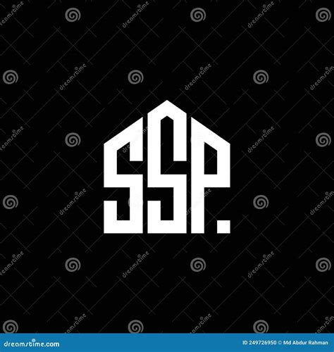 Ssp Letter Logo Design On Black Background Ssp Creative Initials