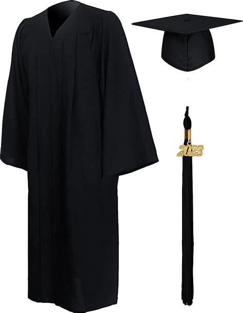 GraduationMall Toga Y Birrete Graduacion Adulto 2023 Con Borla Gorro