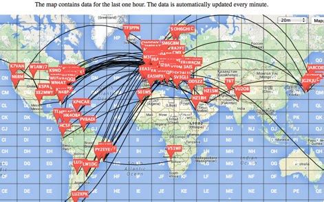 Dx-cluster map - The DXZone