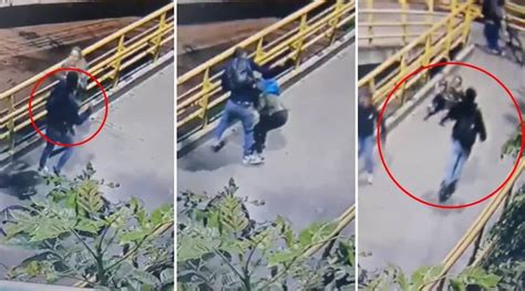 Video De Cómo Roban Patinetas En Puente Peatonal Bogotá