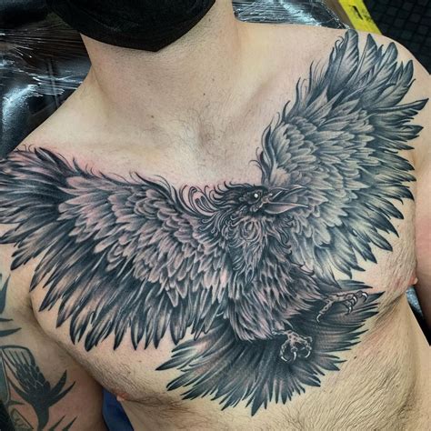 Discover 68 Raven Tattoo Chest Super Hot Incdgdbentre