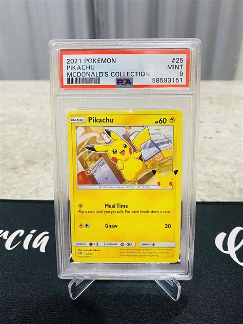 Mavin Pokemon Mcdonalds Collection Pikachu Base Th