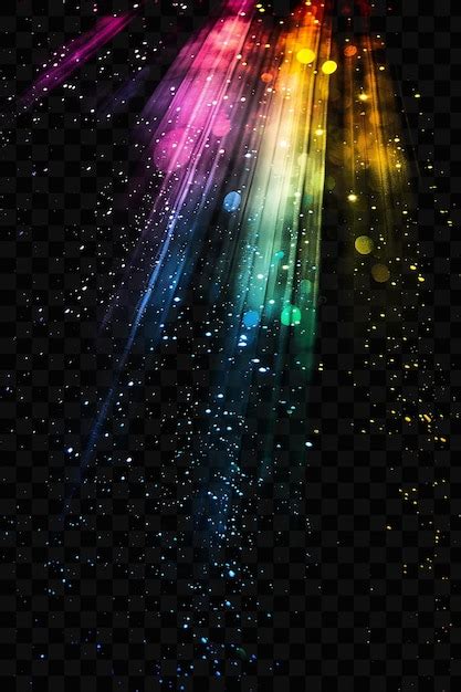 Premium PSD | A digital art of a rainbow of light