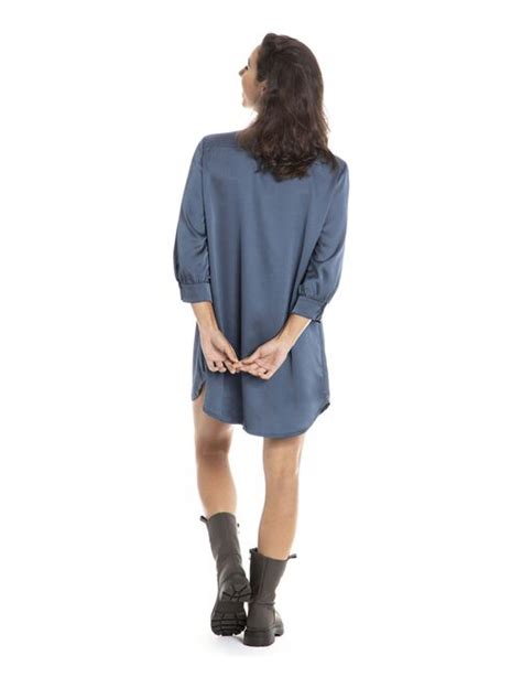 Robe Chemise Bleu Marine