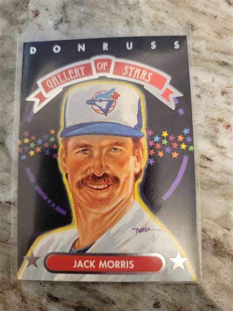 Donruss Triple Play Gallery Of Stars Jack Morris Gs Hof Byu Ebay