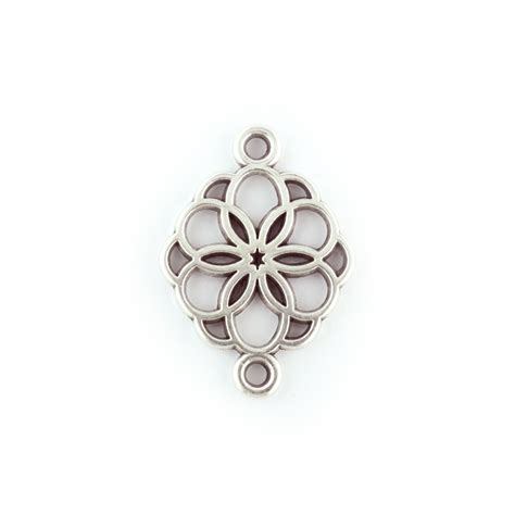 Flower Connector Charm Antique Silver The Bead Shop Nottingham Ltd