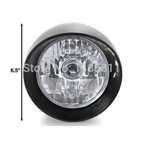 Motorcycle Headlight Black W Bracket Chrome Low And High Beam For Honda Shadow Aero Phantom Vlx