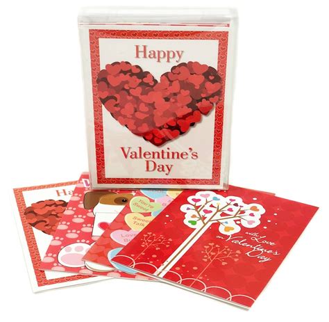 Boxed Assorted Set Of 16 Valentines Day Note Cards 16 Etsy