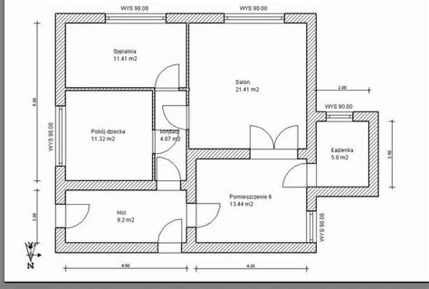 Rysunek Obraz Plan Pokoju Rysunek Techniczny