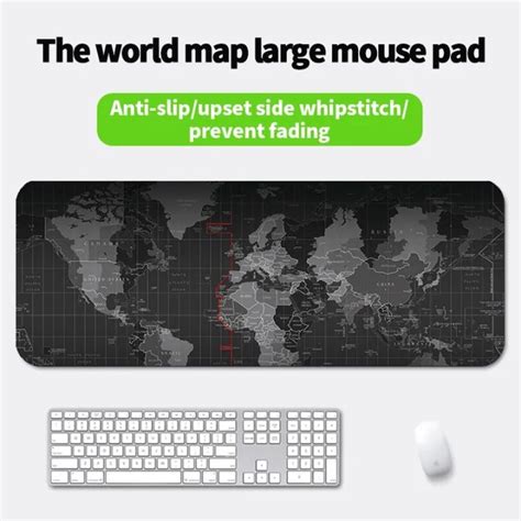 Large World Map Mouse Pad Mat Extended Soft Mouse Pad For Gaming