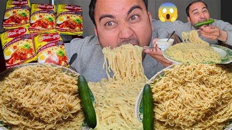 Eating Spicy Noodles Challenge Eating Noodles 7 Packet Challenge