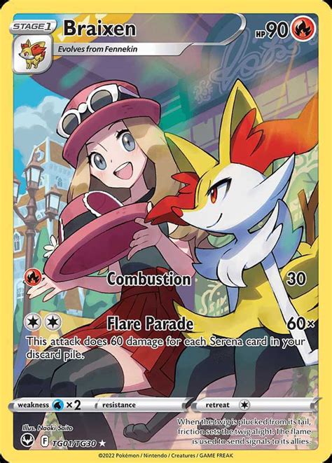 Serenas Braixen Pokemoncard