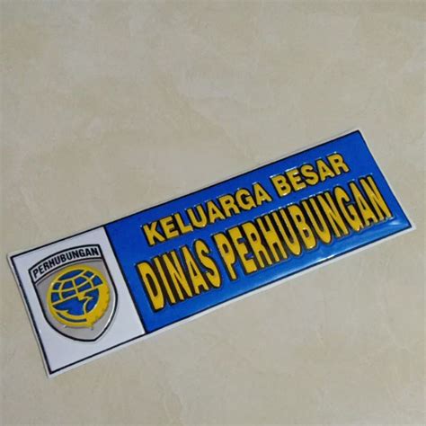 Jual Stiker Embos Keluarga Besar Dinas Perhubungan Shopee Indonesia