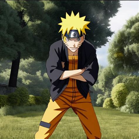 Naruto Devant La Maison De Campagne