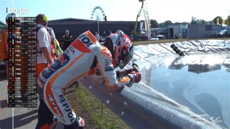 Sachsenring Motogp Wup Lourde Chute De Marquez La Cinqui Me Du