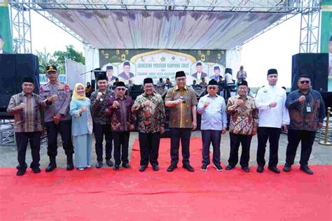 Bupati Majene AST Dampingi Wamenag RI Launching Kampung Zakat Di Majene