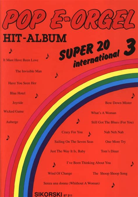 Pop E Orgel Hit Album Super International Acheter Dans La