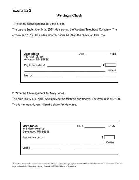 Free Printable Check Template - [+Example, Layout] Excel, PDF