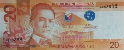 Philippines New Date 2016j 20 Peso Note B1077o Confirmed Banknotenews