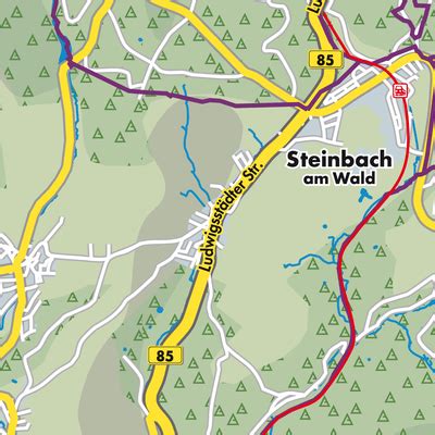 Steinbach Am Wald Stadtpl Ne Und Landkarten