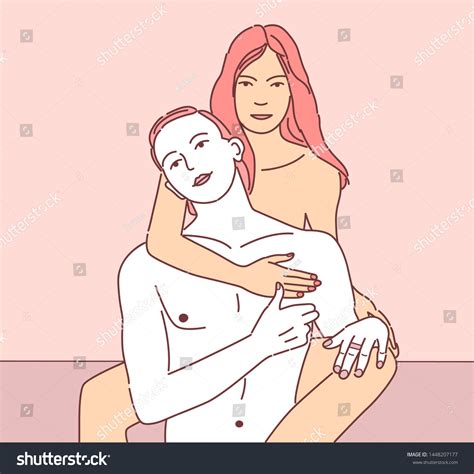 Attractive Nude Couple Erotica Vector Illustration Stock Vector Royalty Free