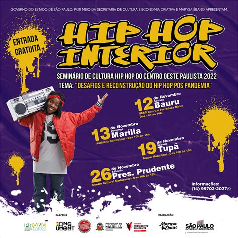 Marília recebe o seminário do Projeto Hip Hop Interior Marília Notícia