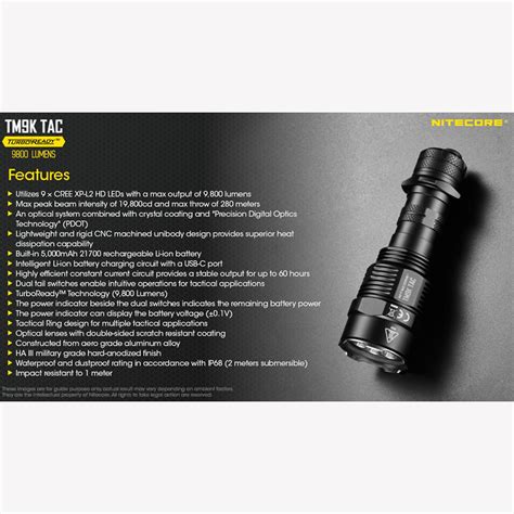 Nitecore Turbo Ready Senter Led Cree Xp L Hd Lumens Tm K Tac