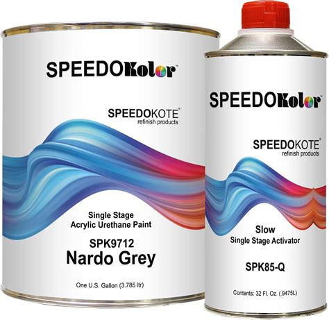 Speedokote High Gloss Nardo Grey 2k Acrylic Urethane 41 Gallon Medium Kit Spk9712