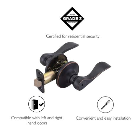 Springdale Privacy Door Lever Oil Rubbed Bronze Hardware Locks