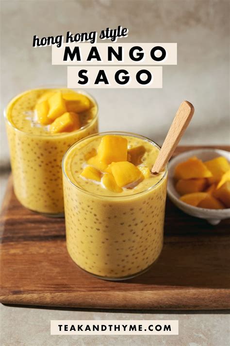 Mango Sago Recipe Mango Sago Mango Dessert Asian Desserts