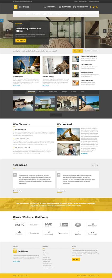 Themeforest Net Item Buildpress Wp Theme For Construction