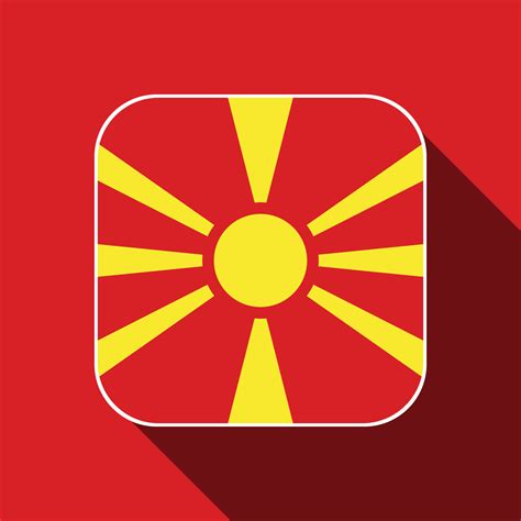 North Macedonia flag, official colors. Vector illustration. 11637677 Vector Art at Vecteezy