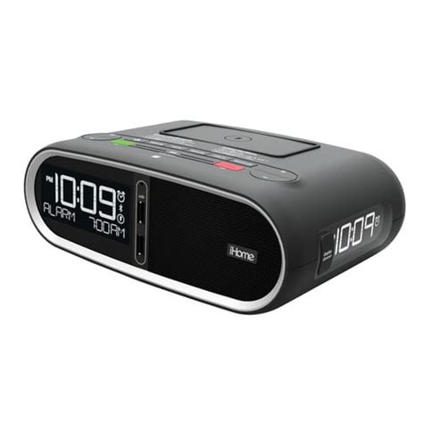 Ihome Triple Display Bluetooth Alarm Clock Black Clocks With