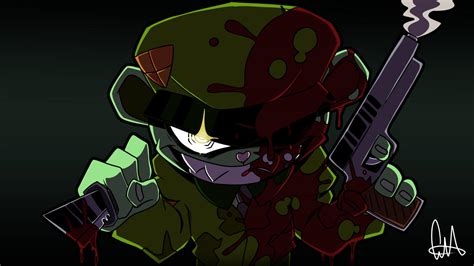 Flippy Fanart By Crack I Tos On Deviantart