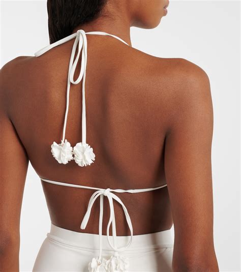 Everley Flower Bikini In White Zimmermann Mytheresa