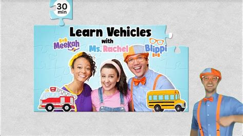 Puzzle Blippi And Ms Rachel Learn Amazing Vehicles Blippi Puzzle Fan