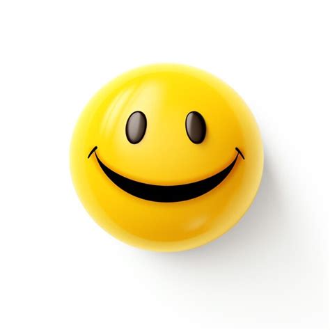 Premium Photo A Yellow Smiley Face With Black Eyes