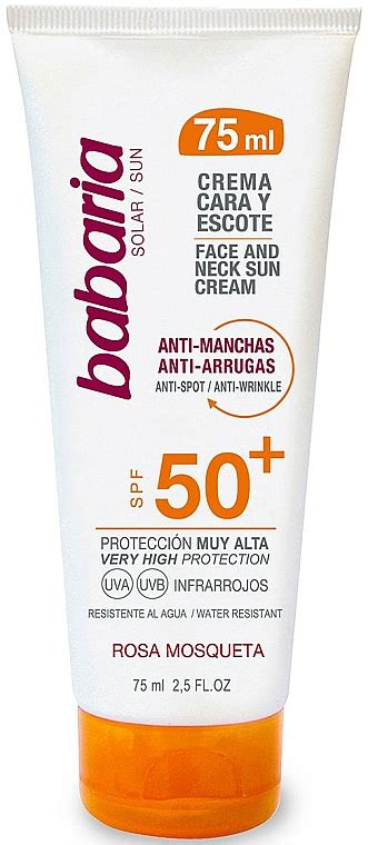 Crema Protectora Solar Para Rostro Y Escote Babaria Face And Neck Sun