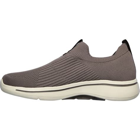 Skechers Go Walk Arch Fit Iconic Slip On Taupebrown The Shoe Cabin