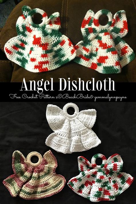 Christmas Angel Dishcloth Free Crochet Patterns Crochet Washcloth Free