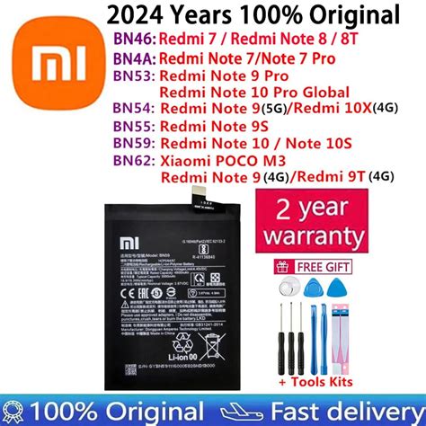 Original Bn Bn A Bn Bn Bn Bn Bn Battery For Xiaomi