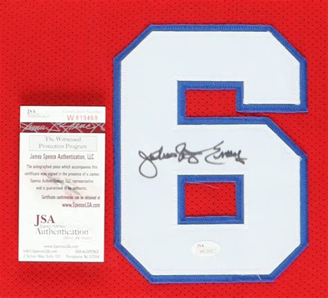 Julius Erving Signed Custom Framed Jersey Display Jsa Pristine Auction