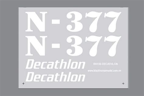 Black Horse 2450mm Super Decathlon Decal Sheet Bhm1006 123 Motion Rc