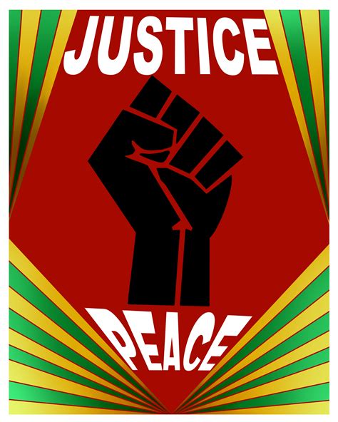 Justice & Peace Poster - Mint Artists Guild