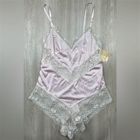 Jcpenney Intimates Sleepwear New With Tags Vtg Lingerie Pink Lace